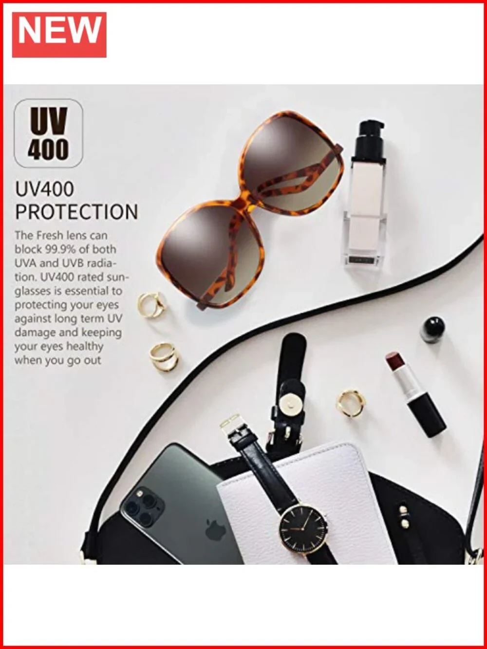 Oversized Jackie O Cat Eye Hybrid Sunglasses with UV Protection - Exquisite